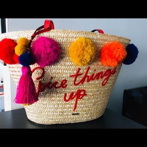 Kate Spade straw tote
